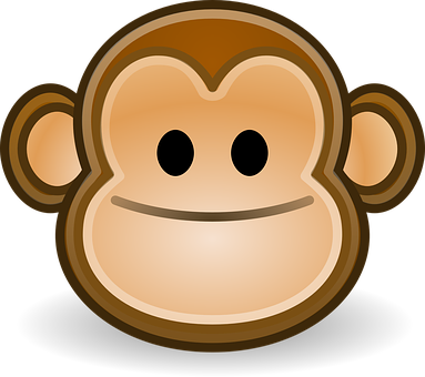 Maimuță emoji grafică Fundal