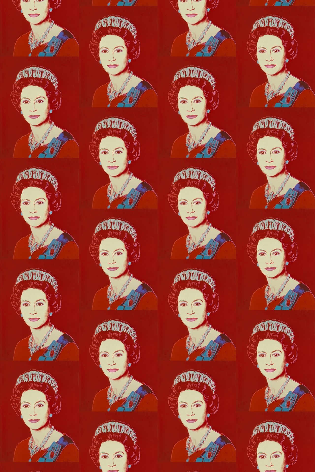 Majestatea Sa, Regina Elizabeth II în ţinută regală Fundal
