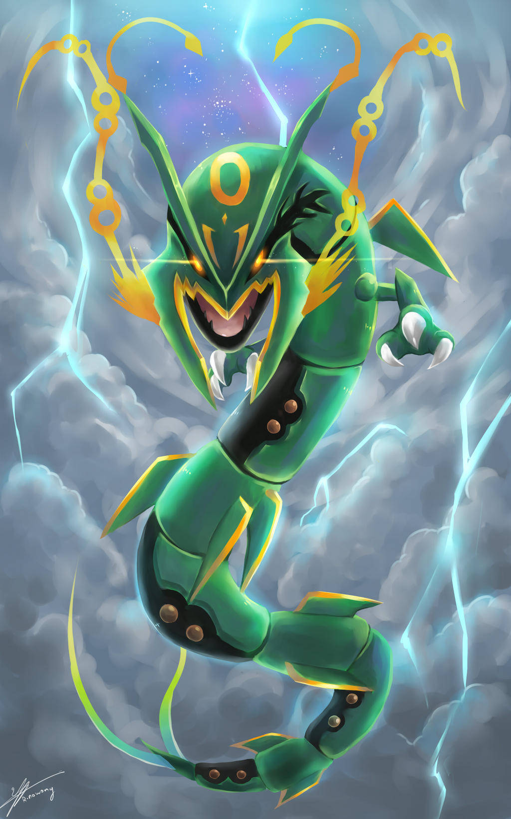 Majestuosul Rayquaza Fundal