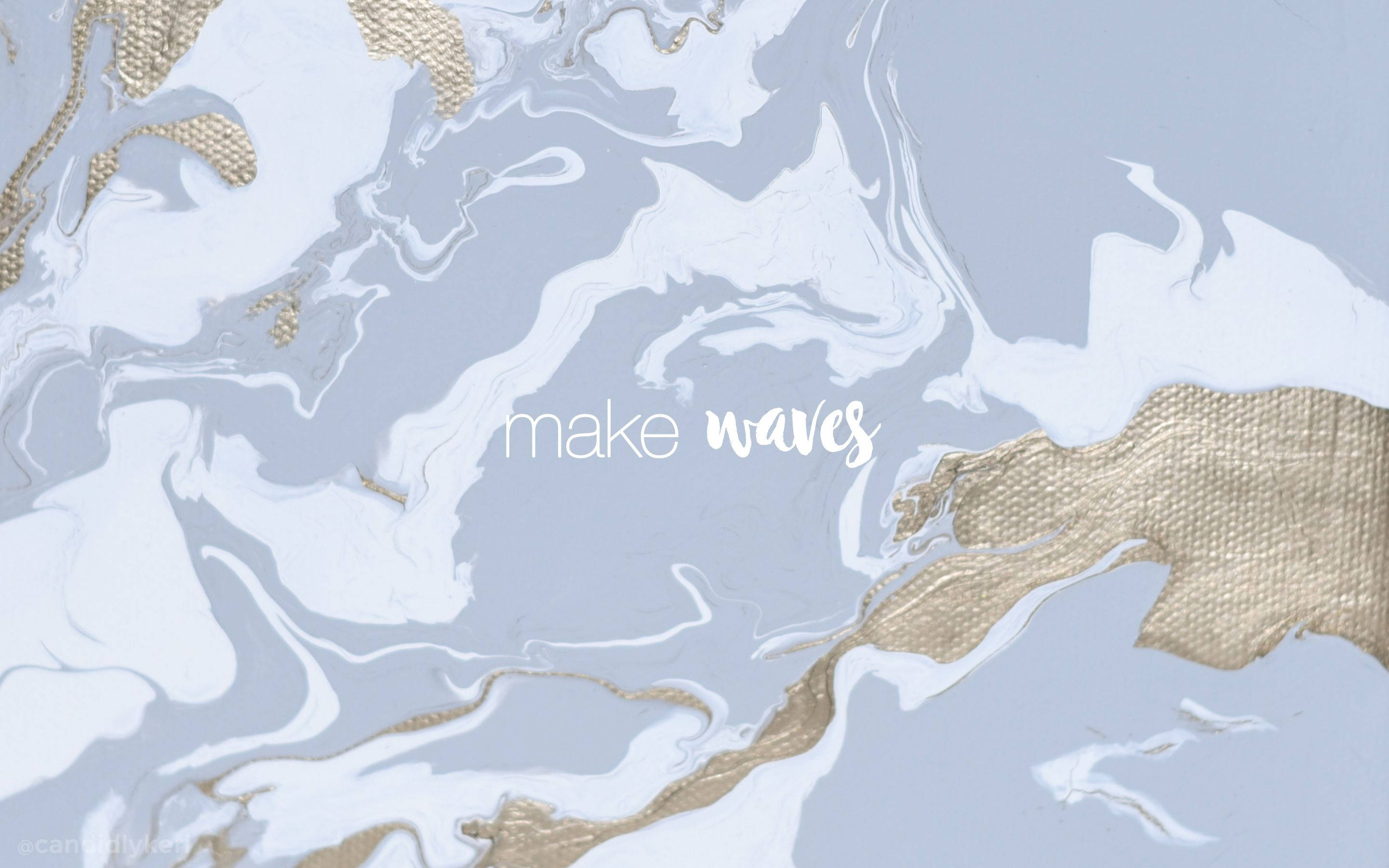 Make Waves Estetic Mac Fundal
