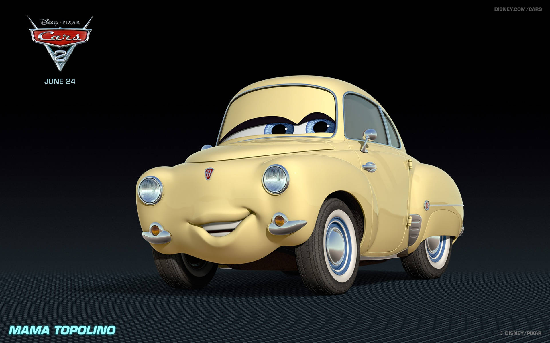 Mama Topolino din Cars 2 de la Disney Pixar Fundal