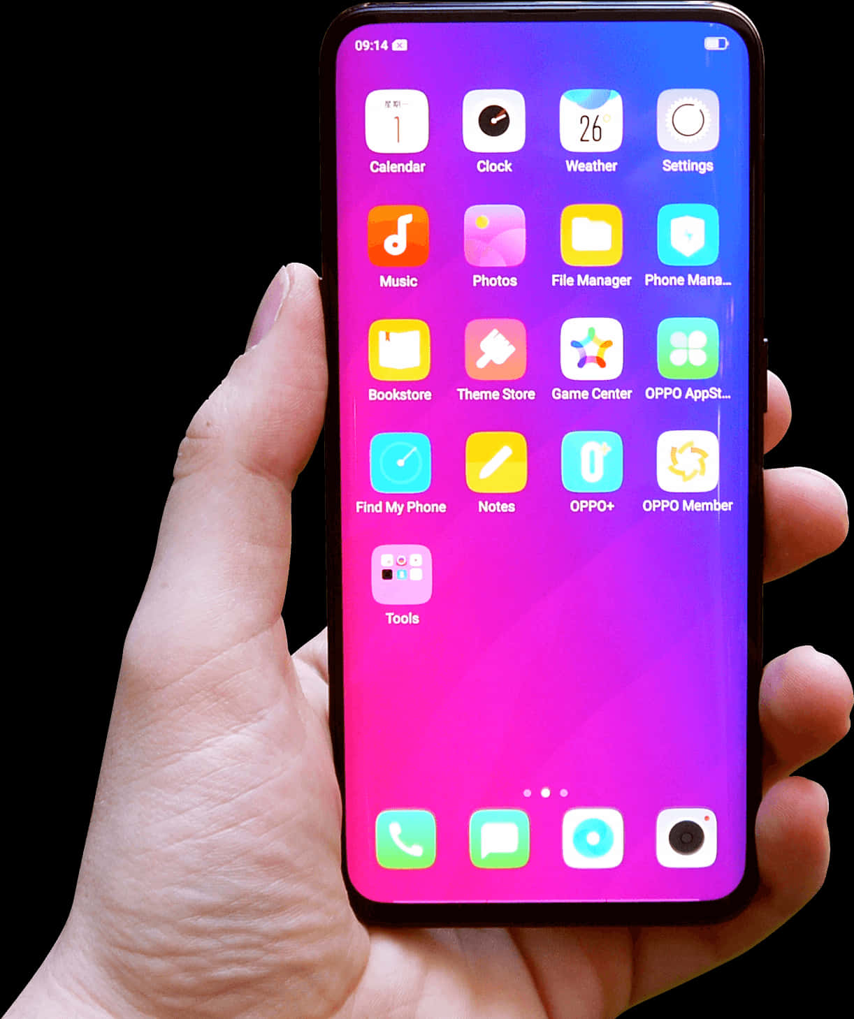 Mână care ține un smartphone Fundal
