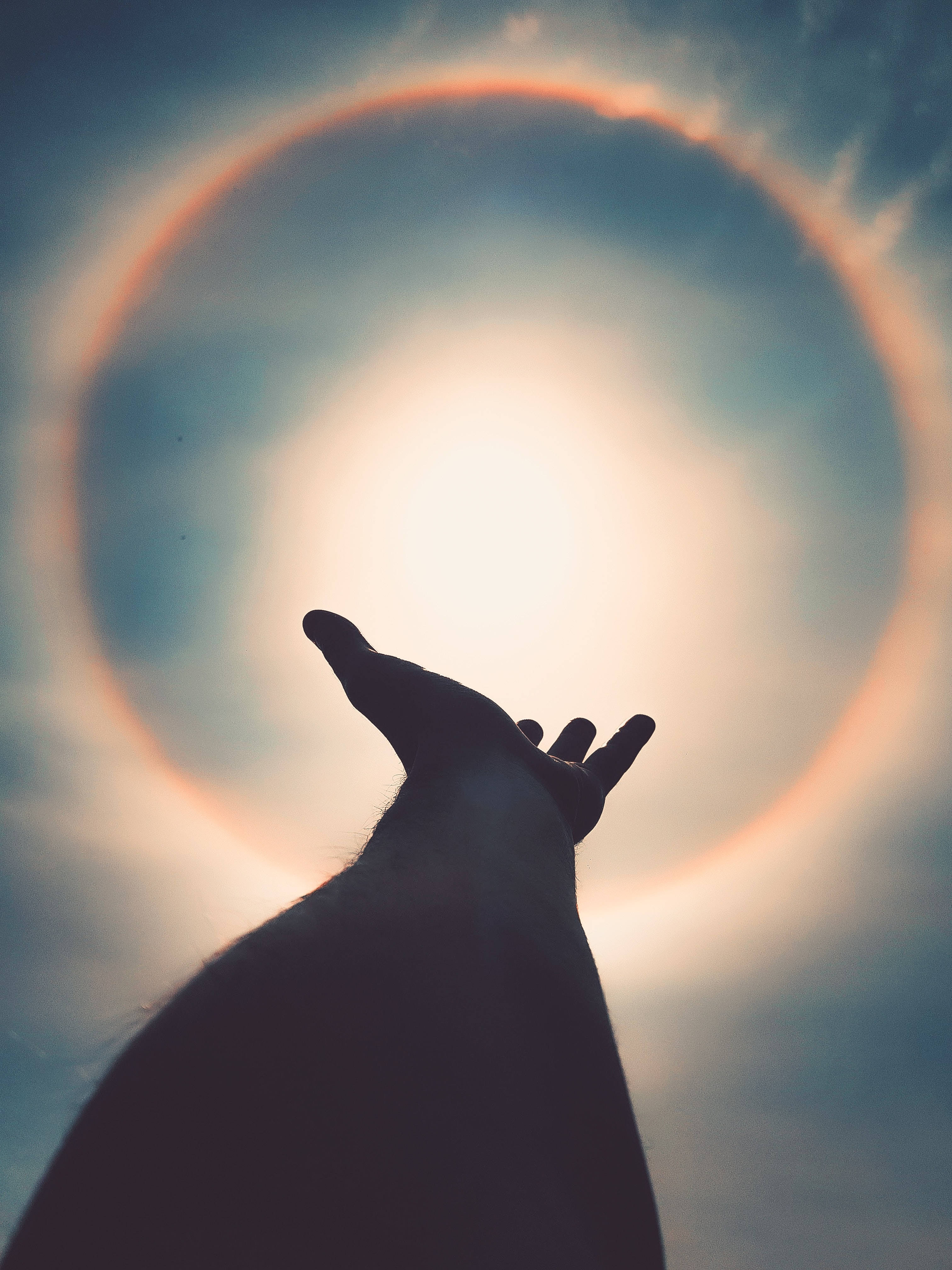 Mână întinsă estetică spirituală Fundal