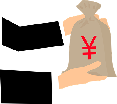 Mână Ținând Sac de Bani Yeni Fundal