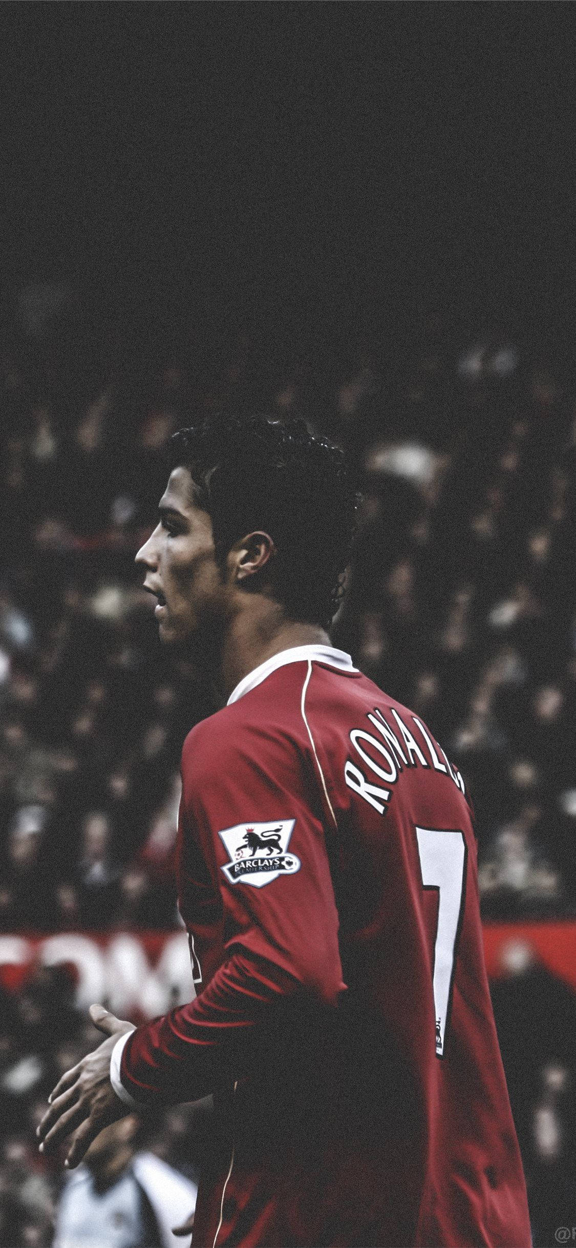 Manchester United Cristiano Ronaldo pentru iPhone Fundal