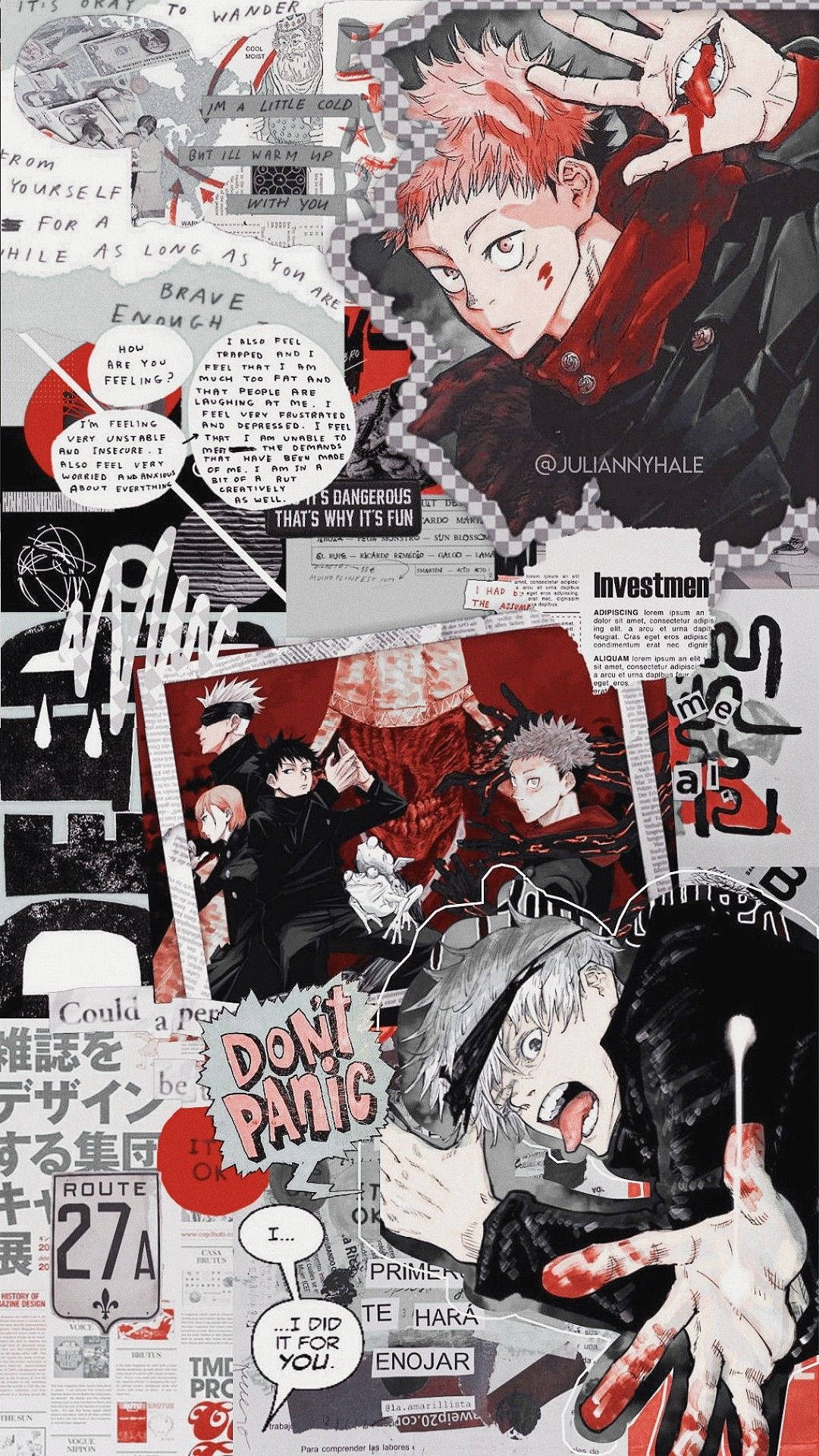 Manga iPhone Jujutsu Kaisen Fundal