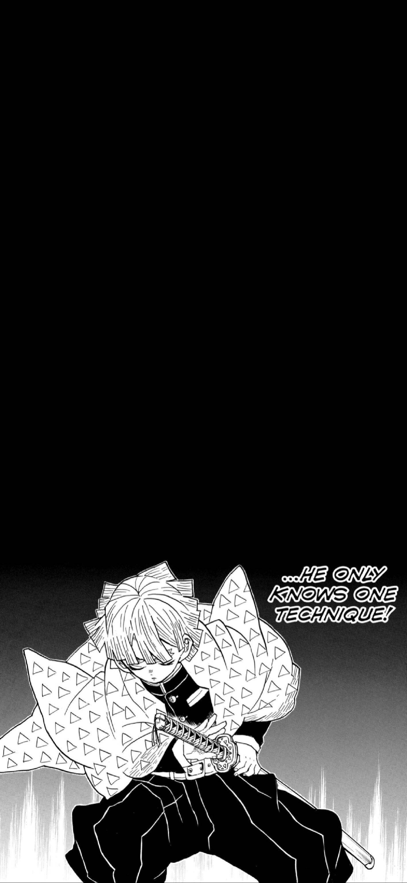 Manga iPhone Zenitsu Agatsuma Fundal