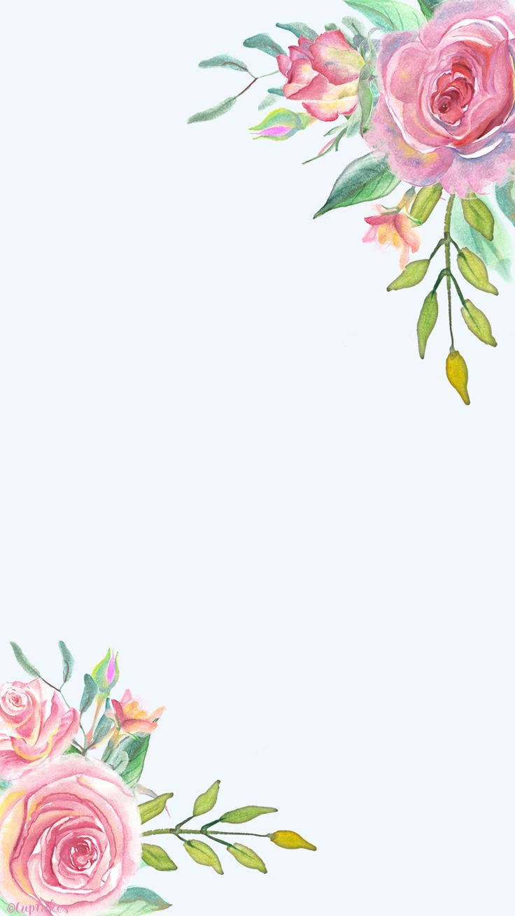 Margine cu Floare pentru iPhone Fundal