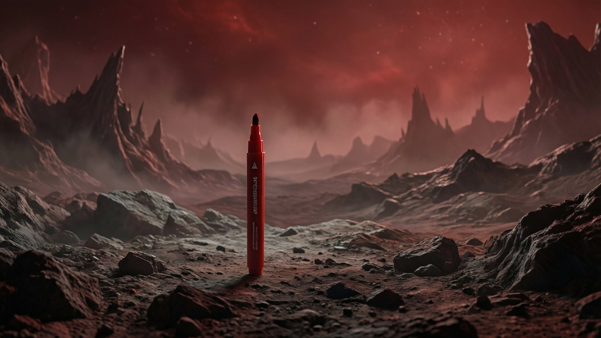 Marker pe o Planetă Pustie Fundal