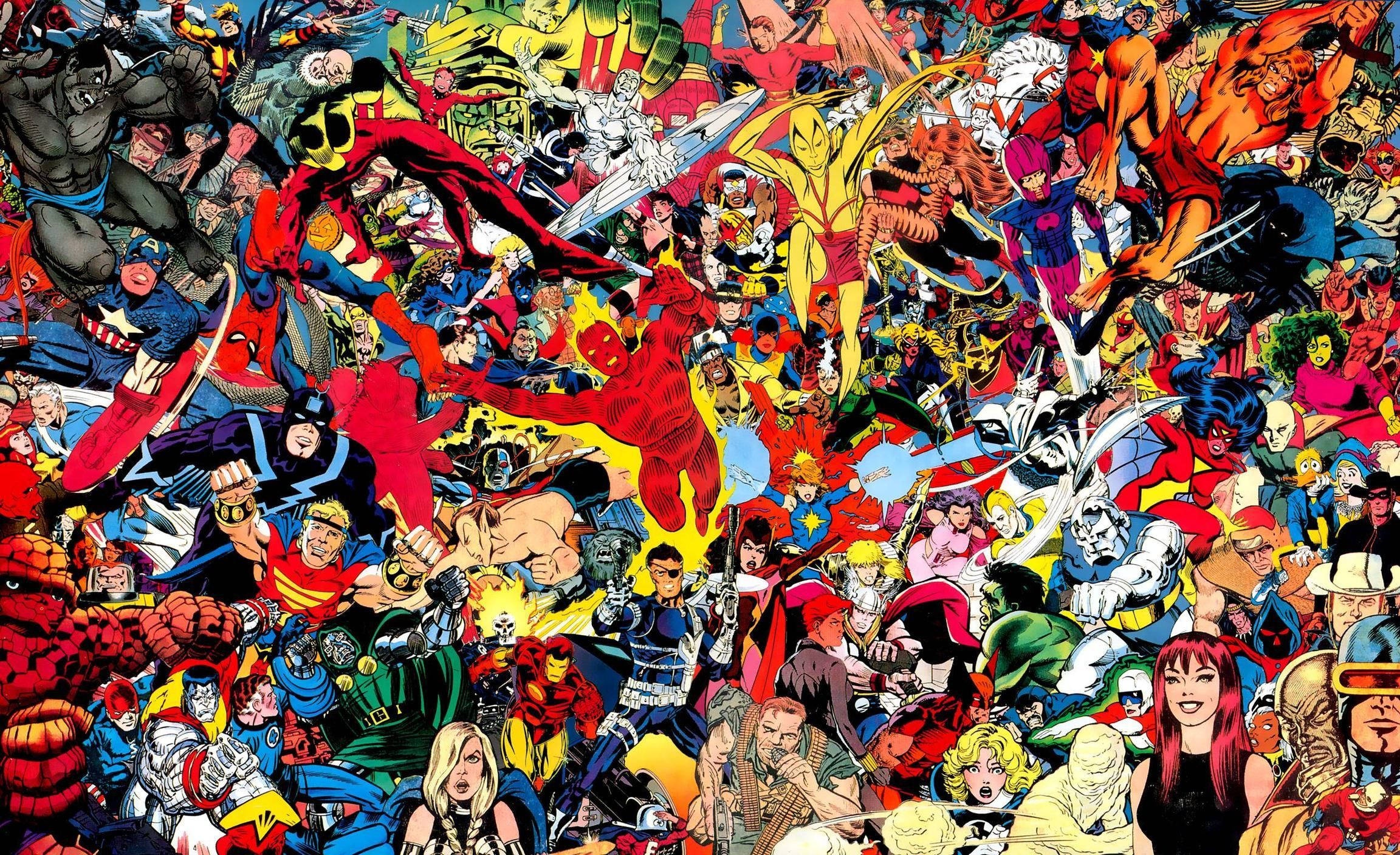 „Marvel Comics: Aducând Supereroii la Viață de Peste 80 de Ani” Fundal