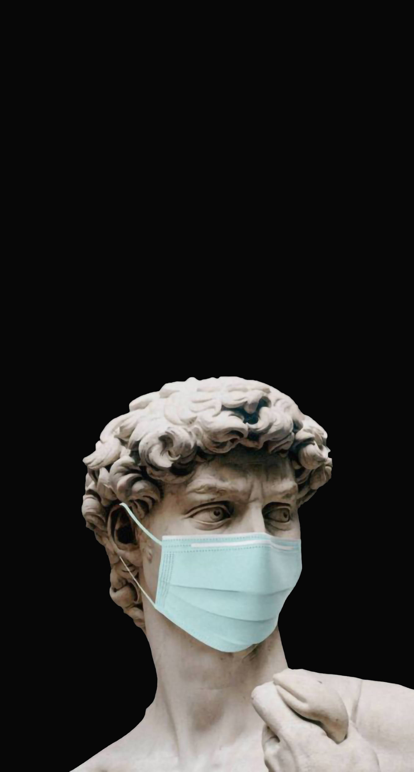 Mască Amuzantă Estetică de Statuie Grecească Fundal