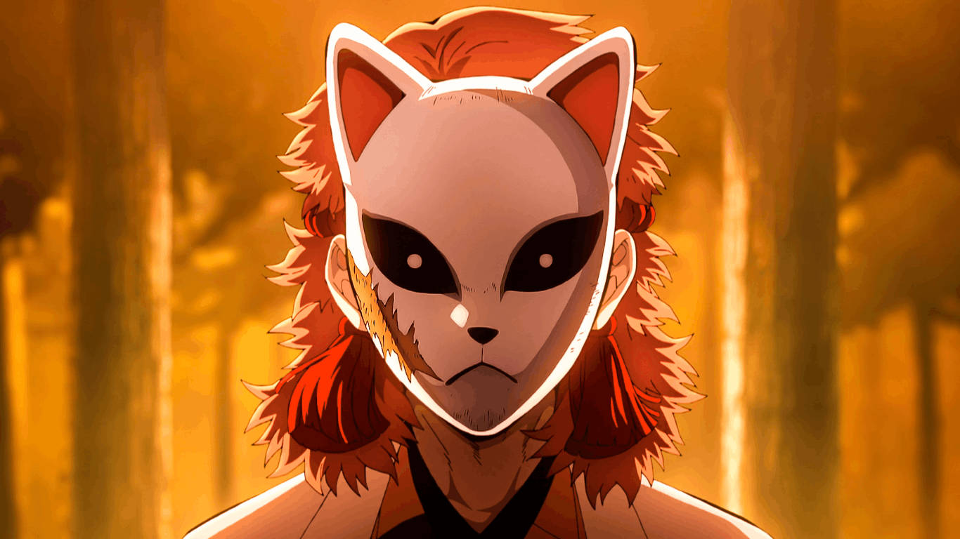 Masca Fiara a lui Sabito din Demon Slayer Fundal