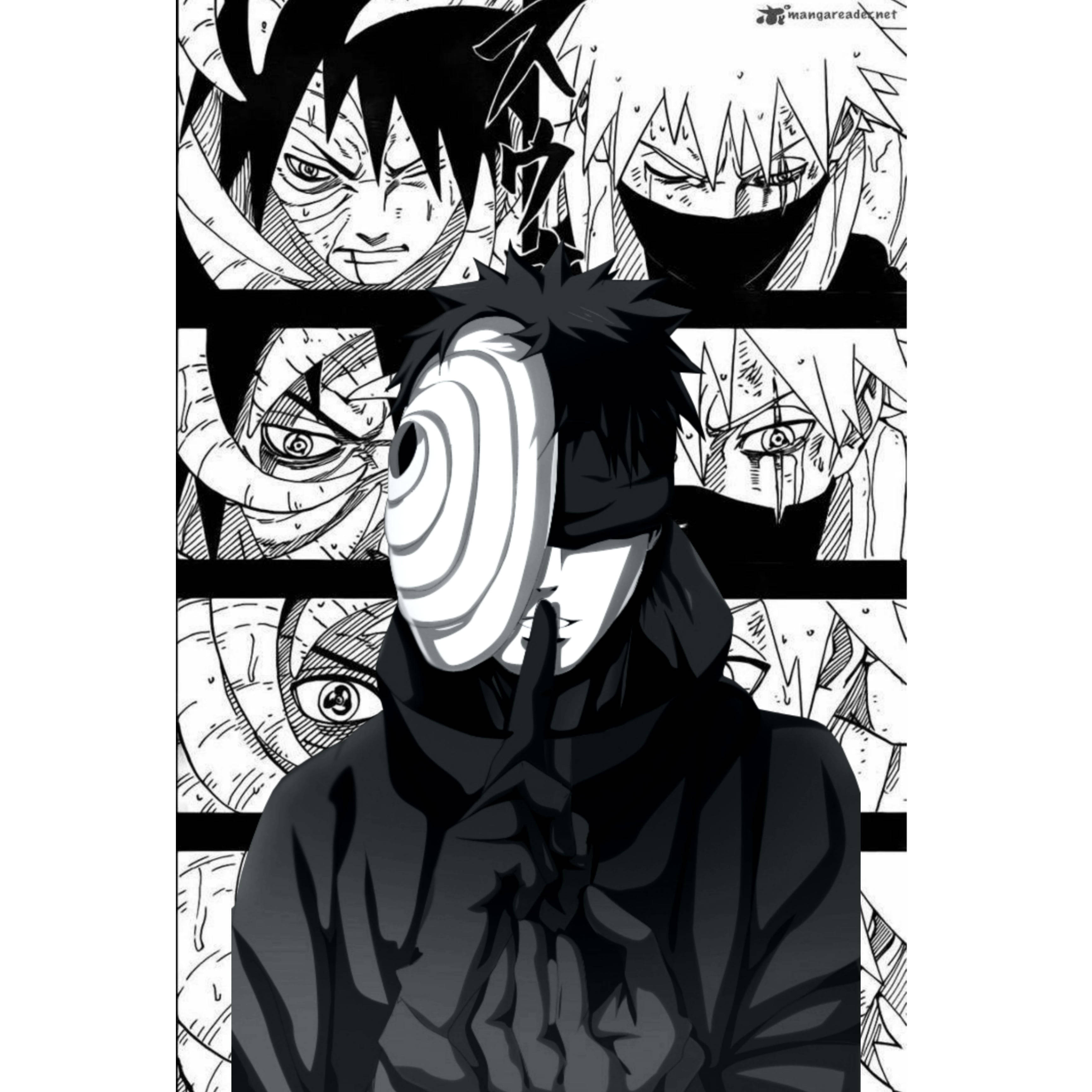 Masca lui Obito Uchiha 4K Fundal