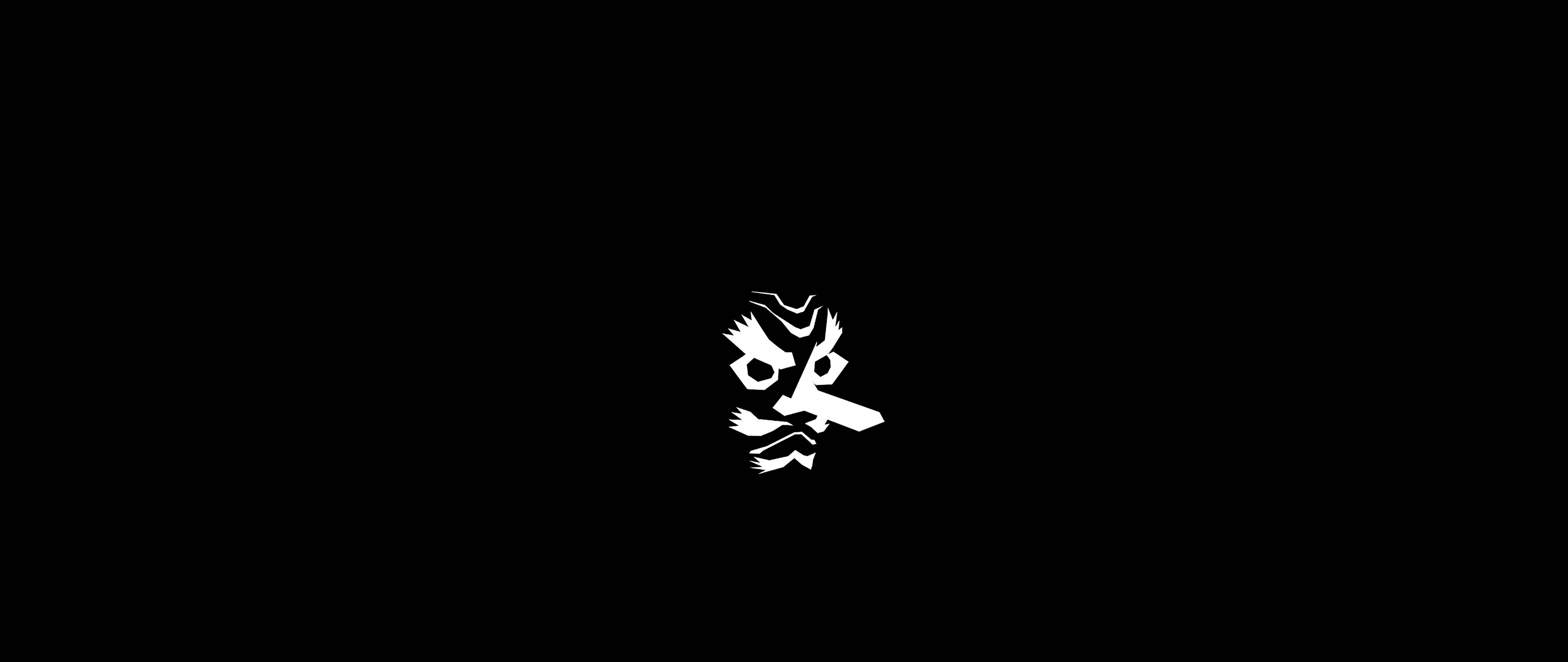 Mască Tengu a lui Sakonji Urokodaki în alb și negru, Demon Slayer Fundal