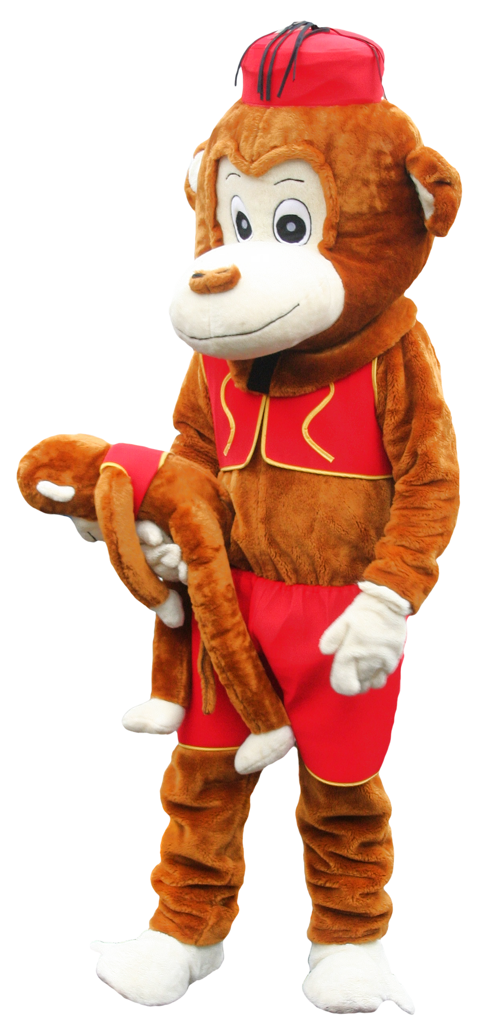 Mascota maimuță în costum Fundal