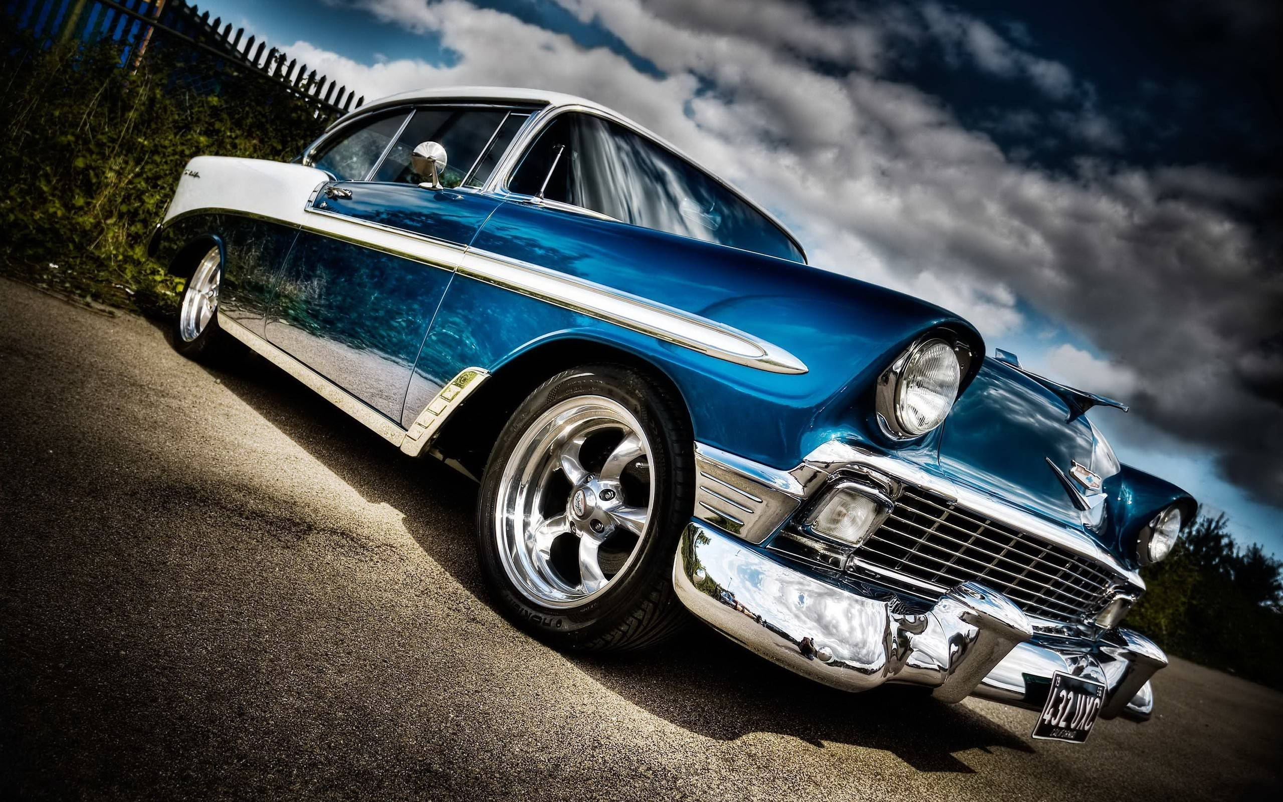 Mașină Clasică Chevrolet Bel Air Fundal