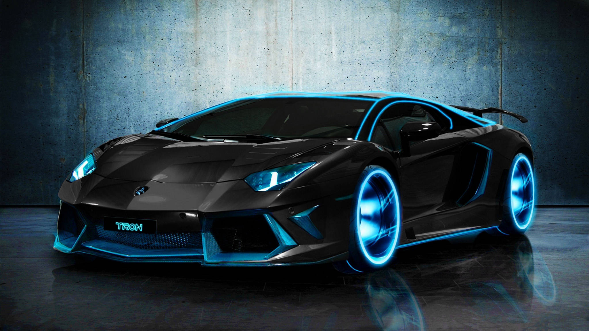 Mașină Cool Black Tron Fundal
