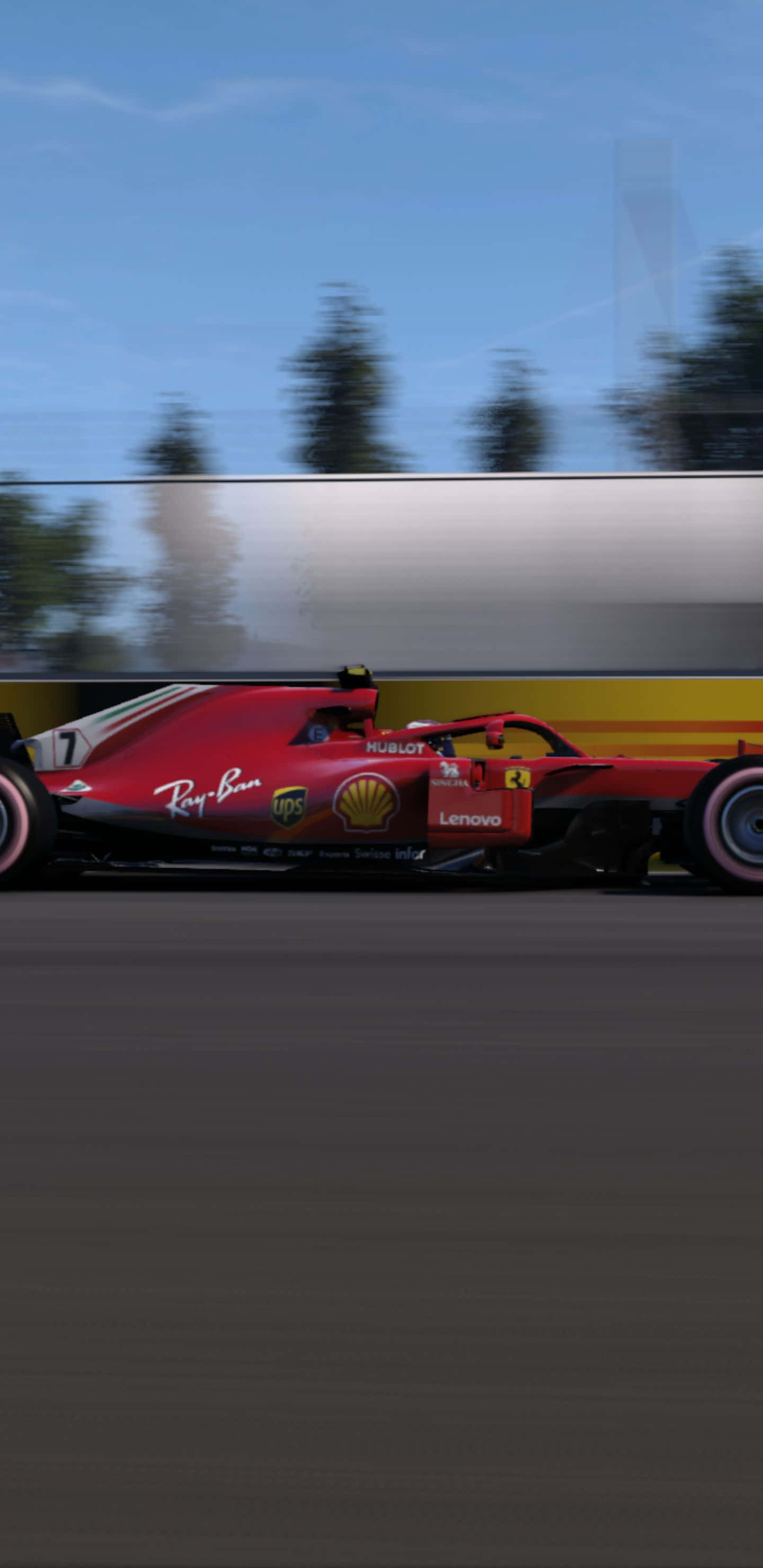 Mașina de curse Ferrari SF71H Pixel 3xl F1 2018 Fundal