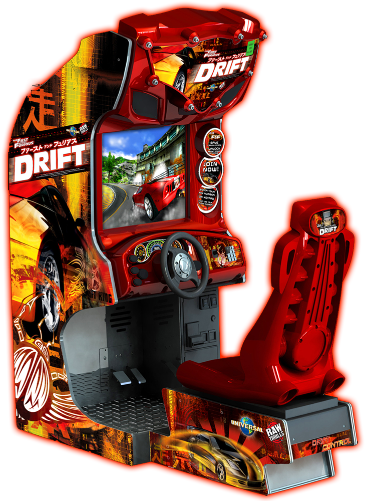 Mașină de jocuri arcade de curse Tokyo Drift Fundal