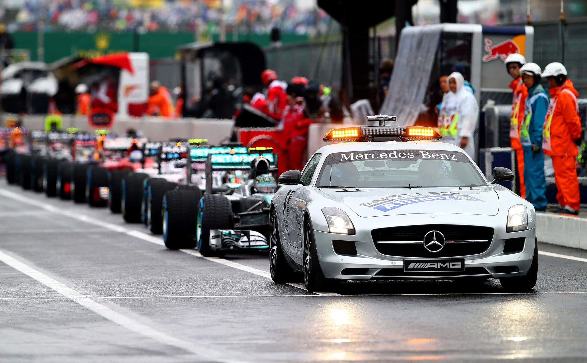 Mașină de Siguranță de Înaltă Performanță pe Circuit Fundal