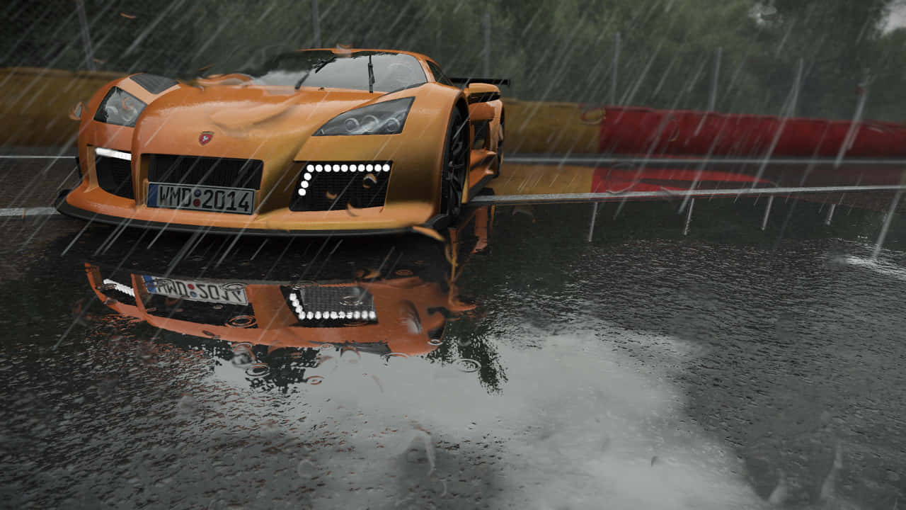 Masina Portocalie 720p Fundal Project Cars Fundal