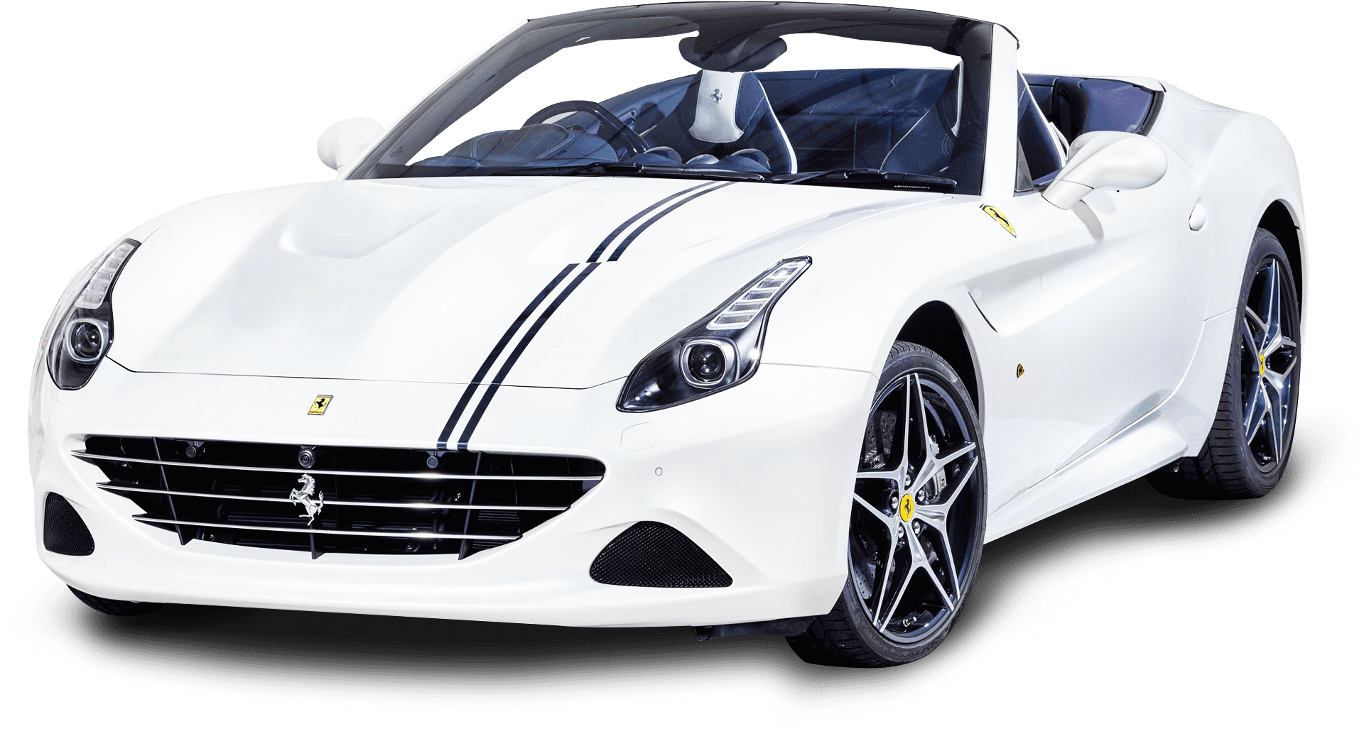 Mașină sport decapotabilă Ferrari albă Fundal