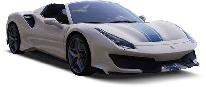 Mașină sport Ferrari convertibilă albă Fundal