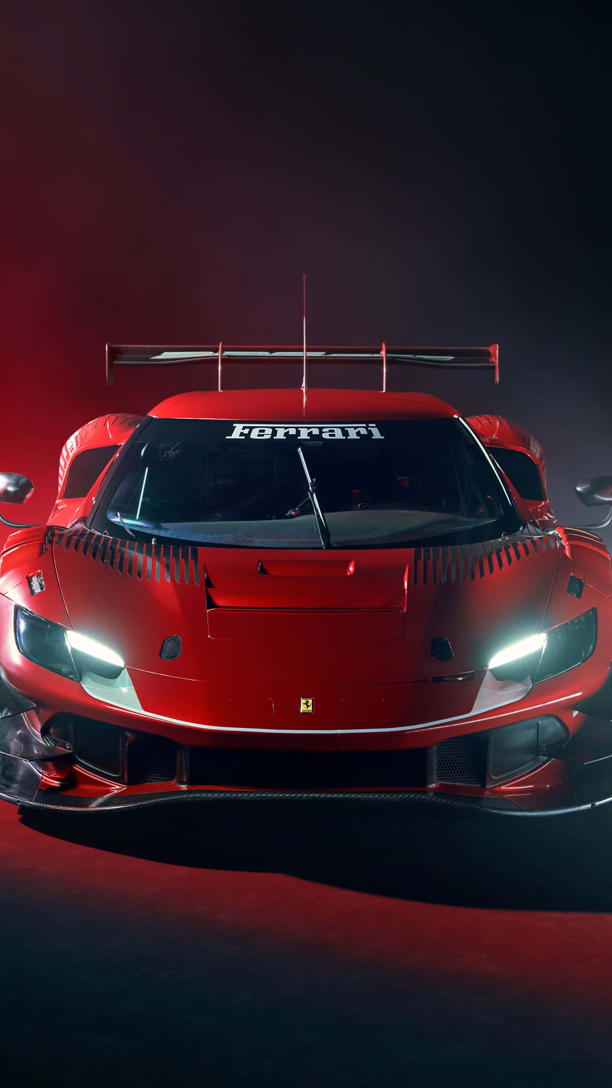 Mașină sport Ferrari roșie pentru iPhone X Fundal