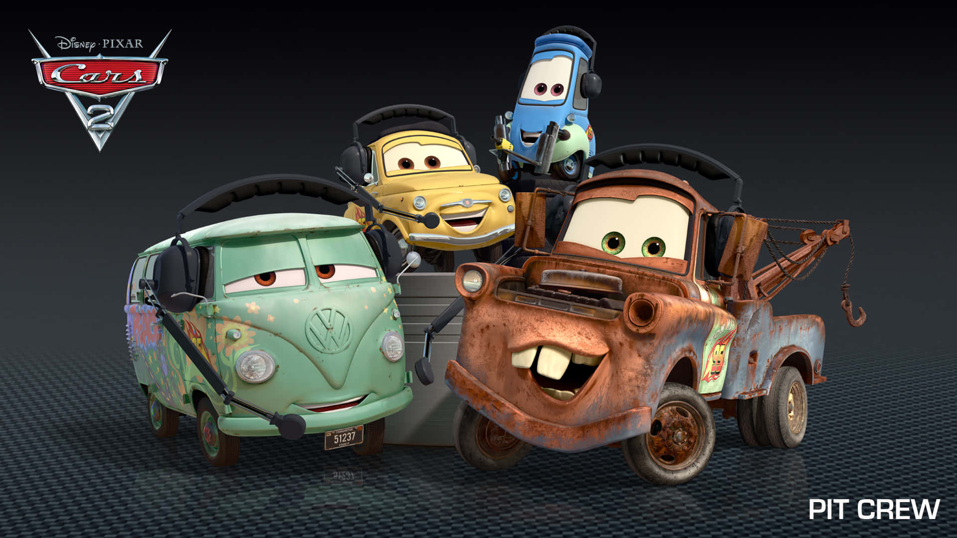 Mașini 2: Lightning McQueen conduce în frunte Fundal
