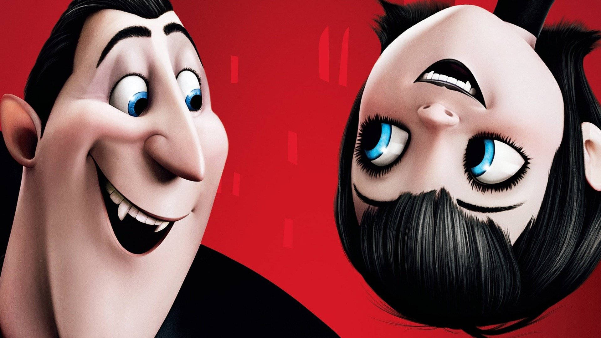Mavis cu Capul în Jos din Hotel Transylvania Fundal