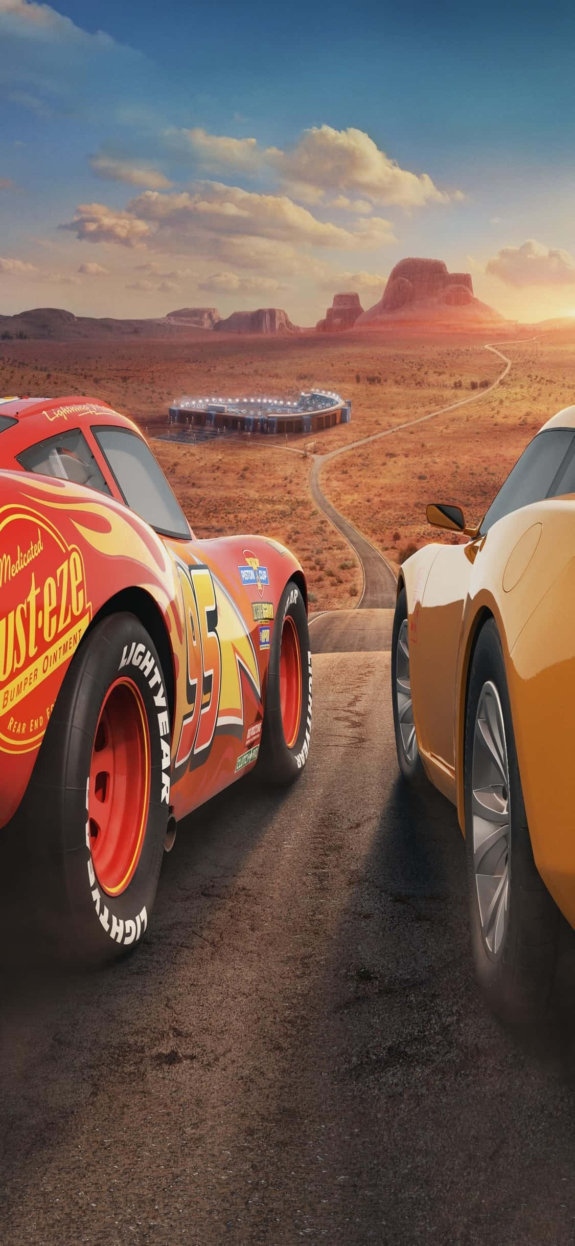 McQueen și Cruz, fundal iPhone X Cars Fundal