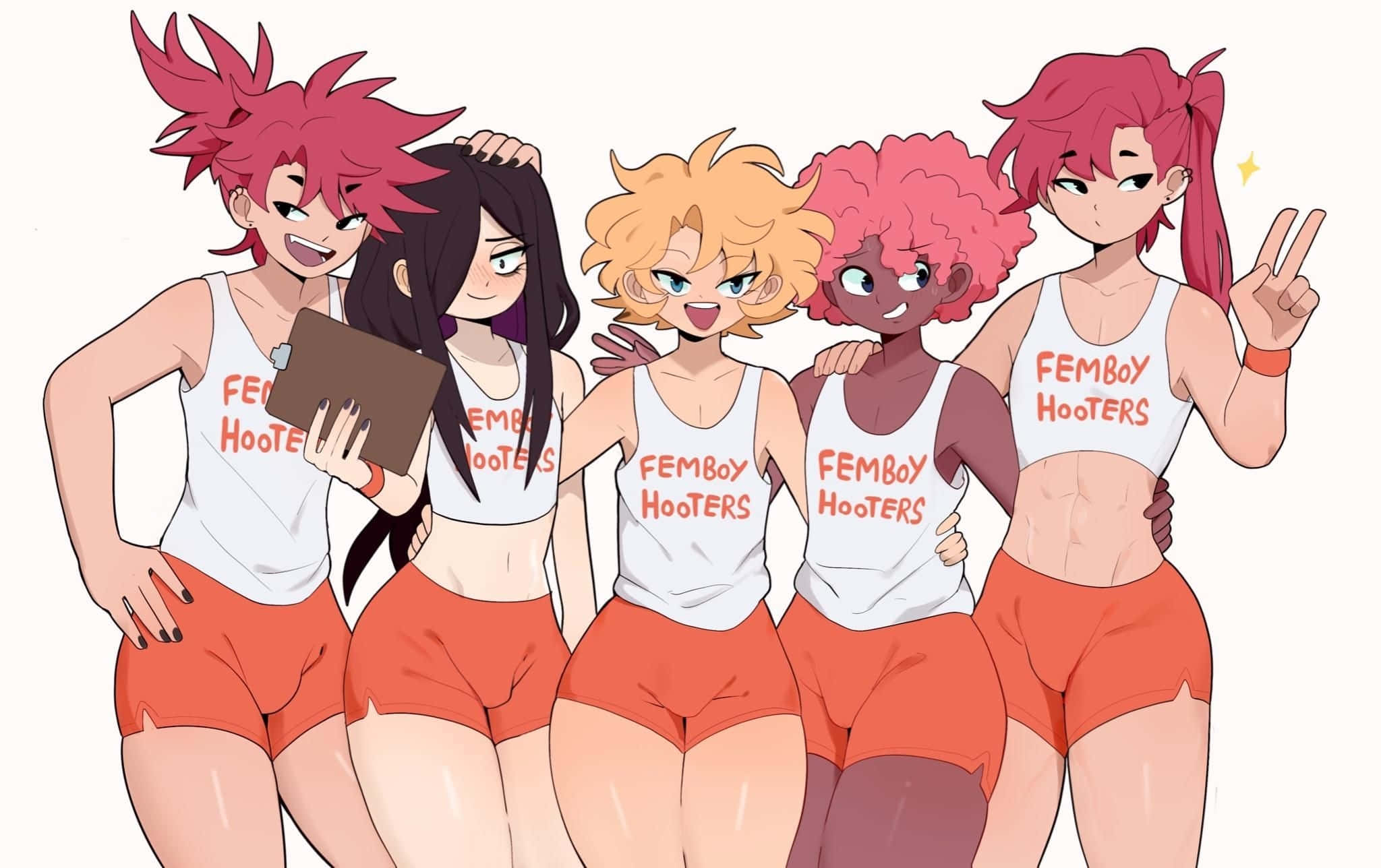 Melodia Femboy Hooters Yung Waifu Fundal