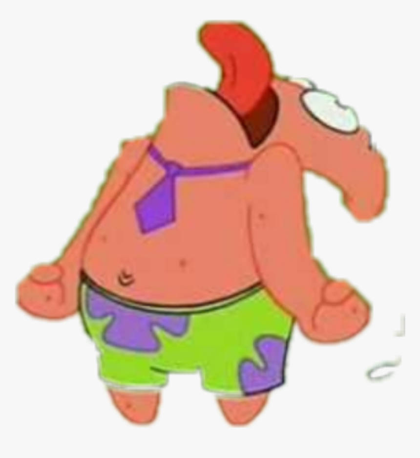 Meme PFP amuzant Patrick Star Fundal