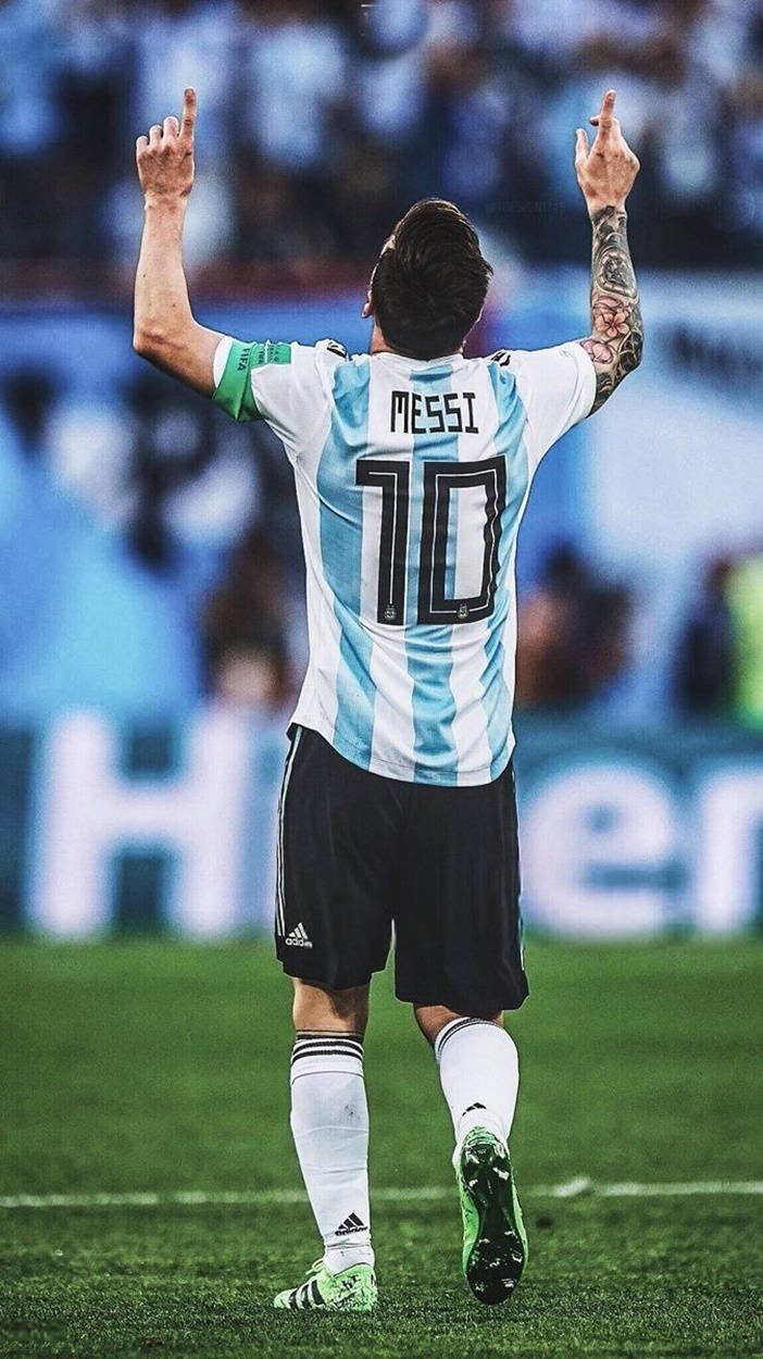 Messi Argentina Îl Laudă pe Dumnezeu Fundal
