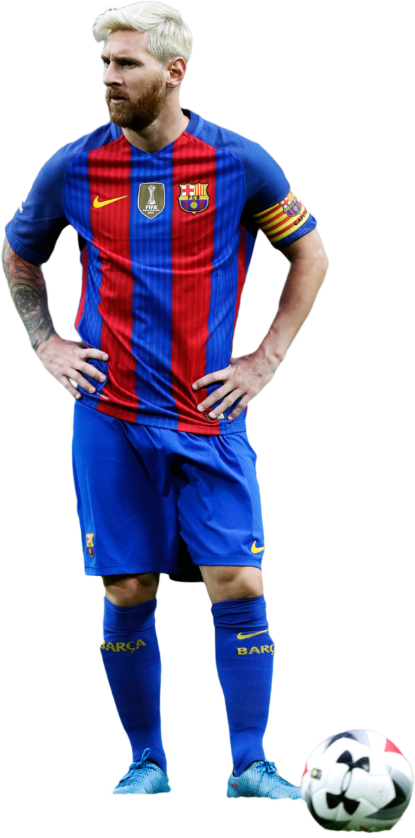 Messi în echipamentul FC Barcelona Fundal