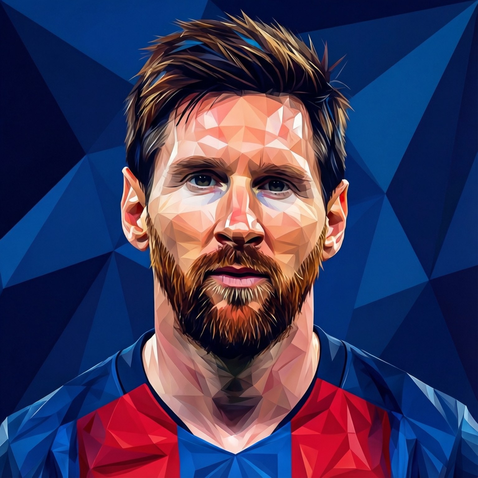 Messi Low Poly Fundal
