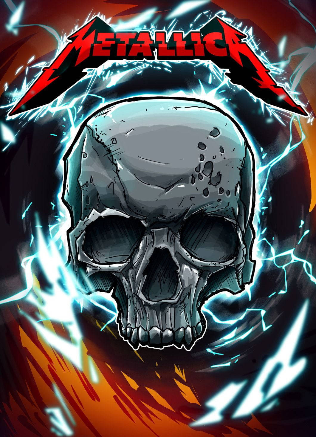 Metallica Craniu Gangster Fundal