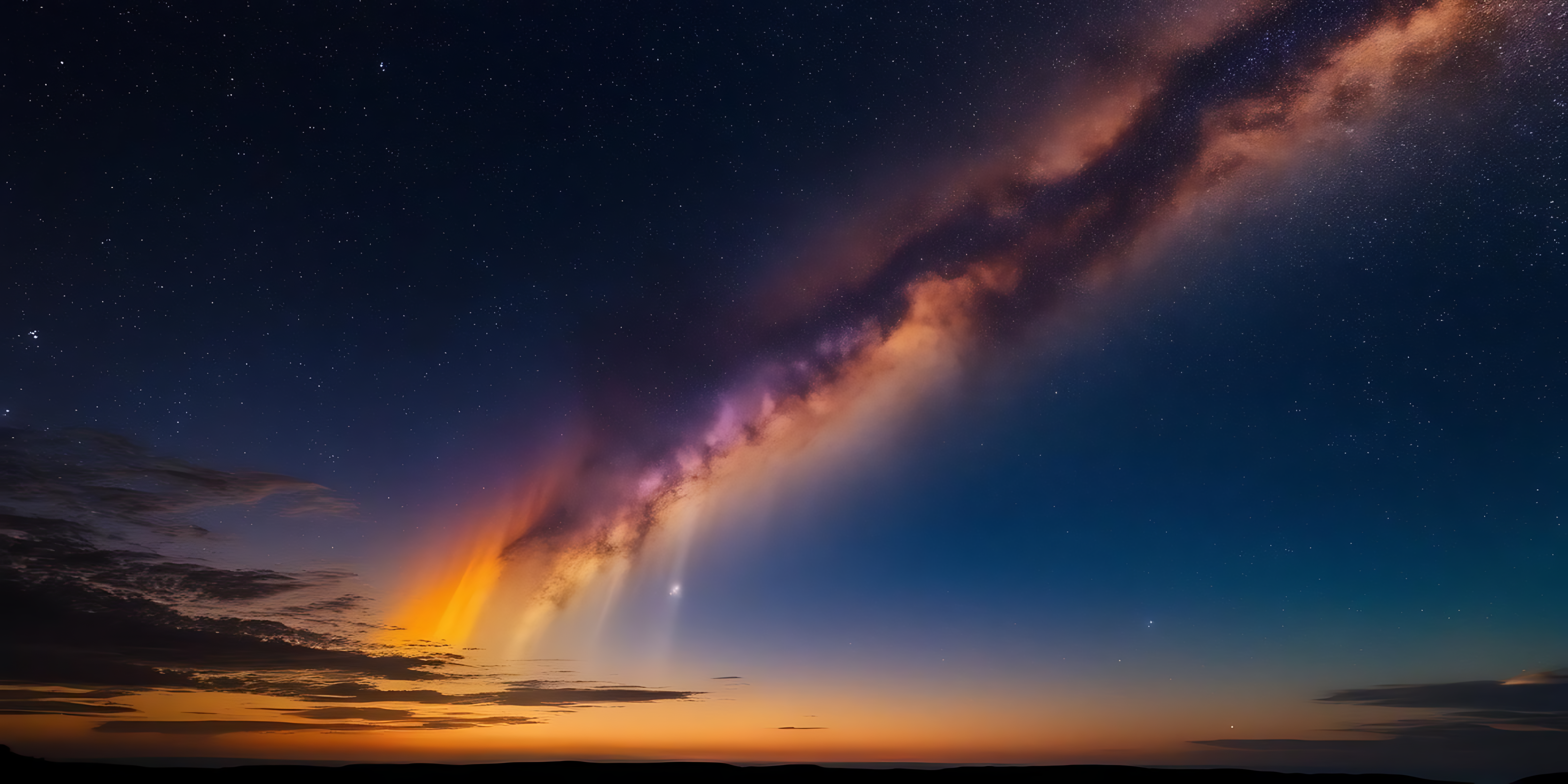 Meteor străbătând cerul nopții Fundal