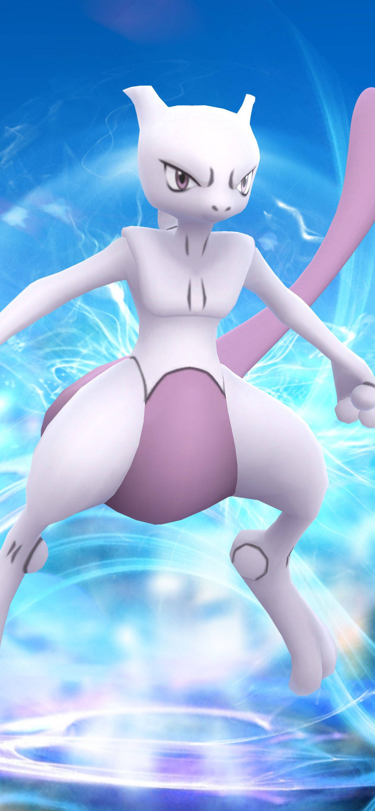 Mewtwo în telefon în joc Fundal