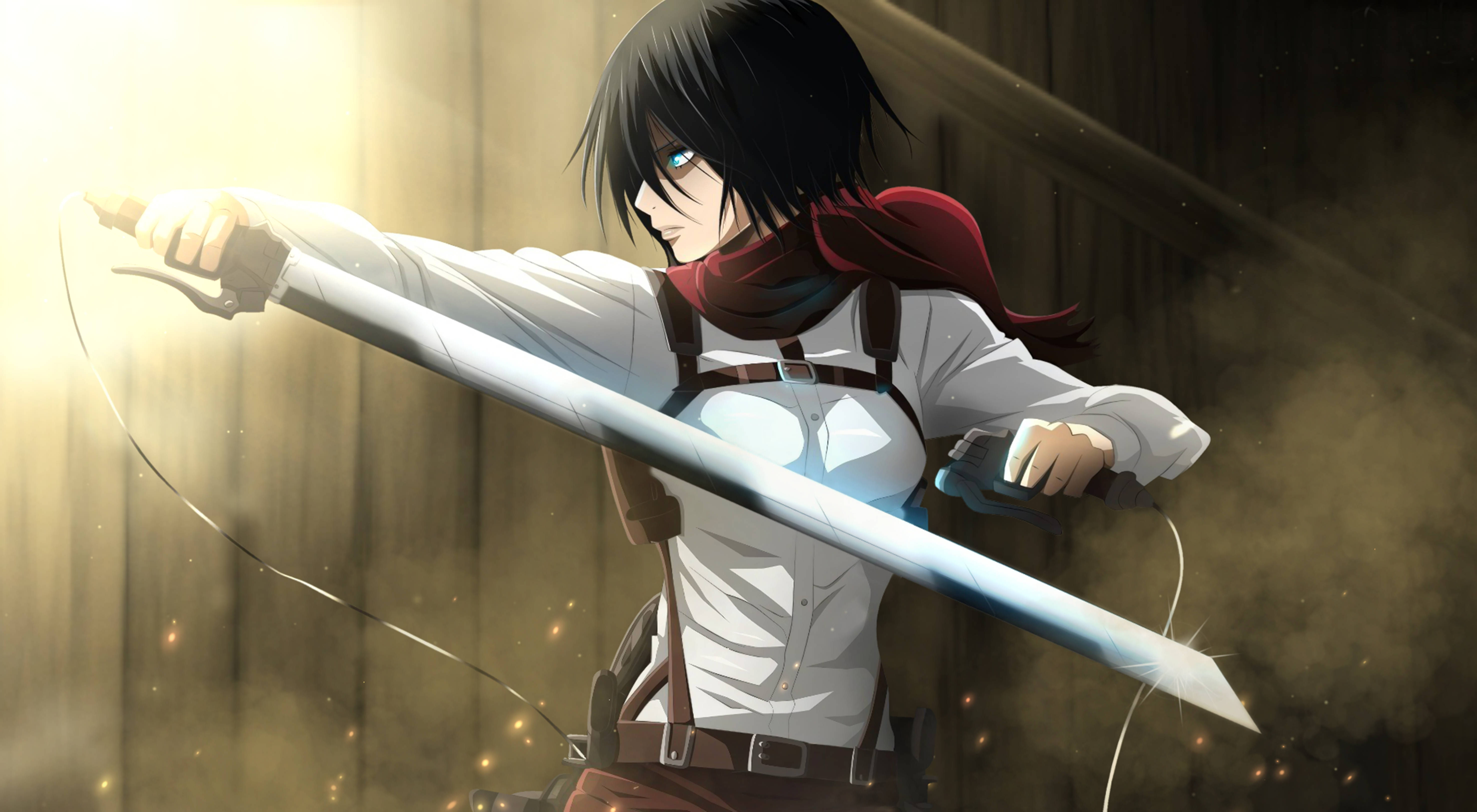 Mikasa Ackerman Attack On Titan 4K Fundal