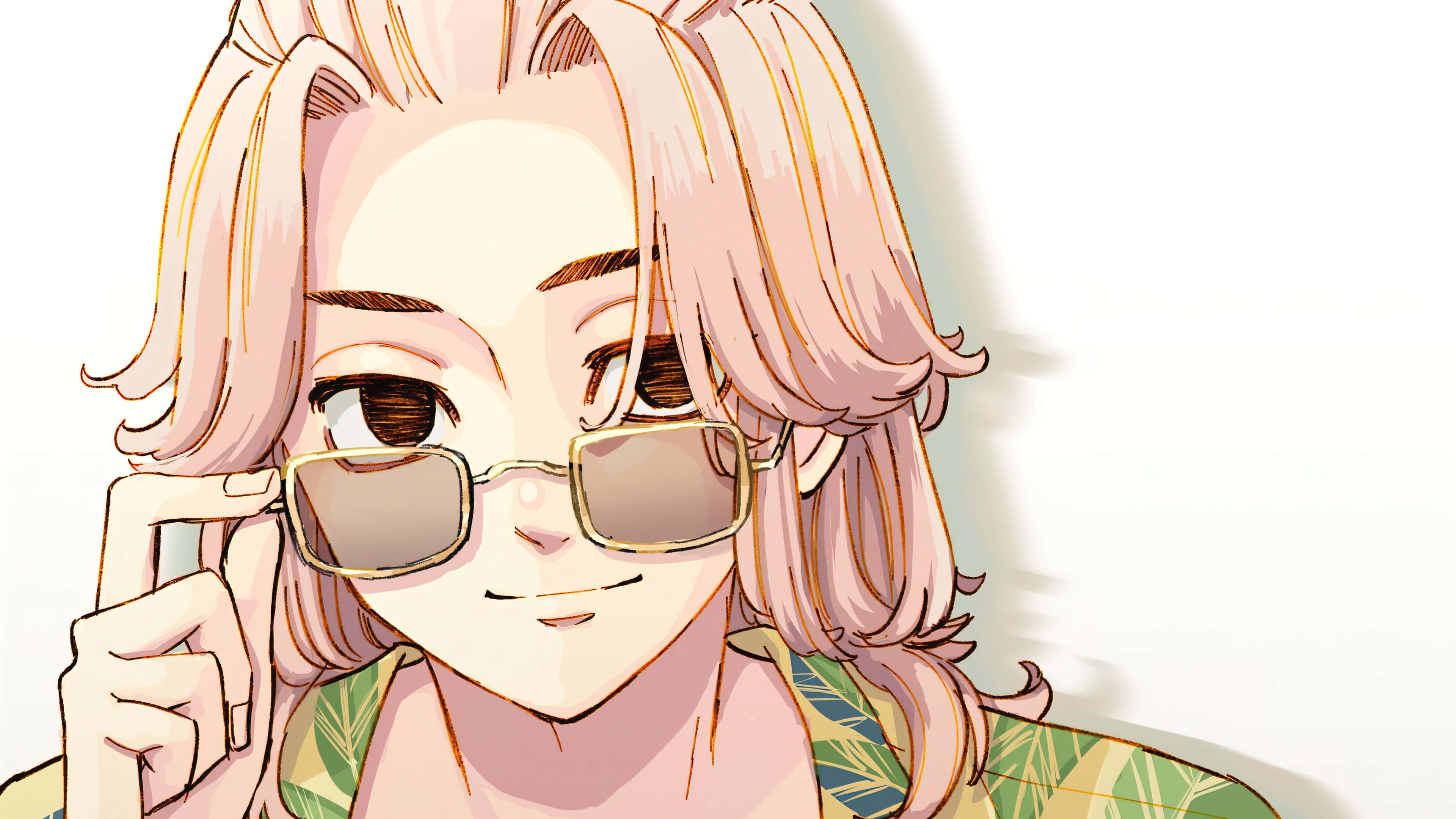 Mikey cu ochelari de soare Tokyo Revengers Pfp Fundal