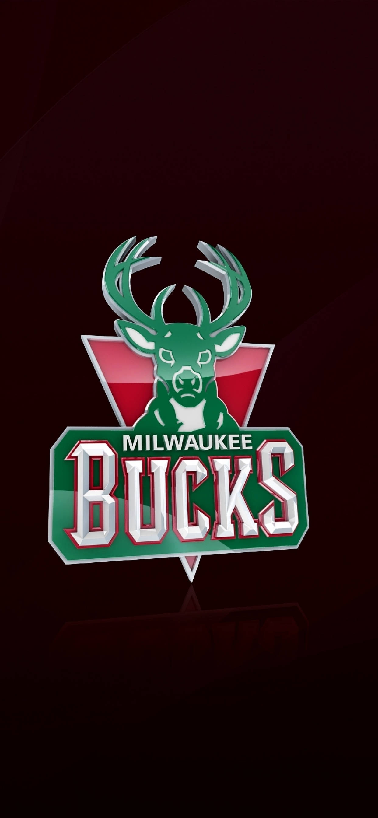 Milwaukee Bucks în Roșu Închis Fundal