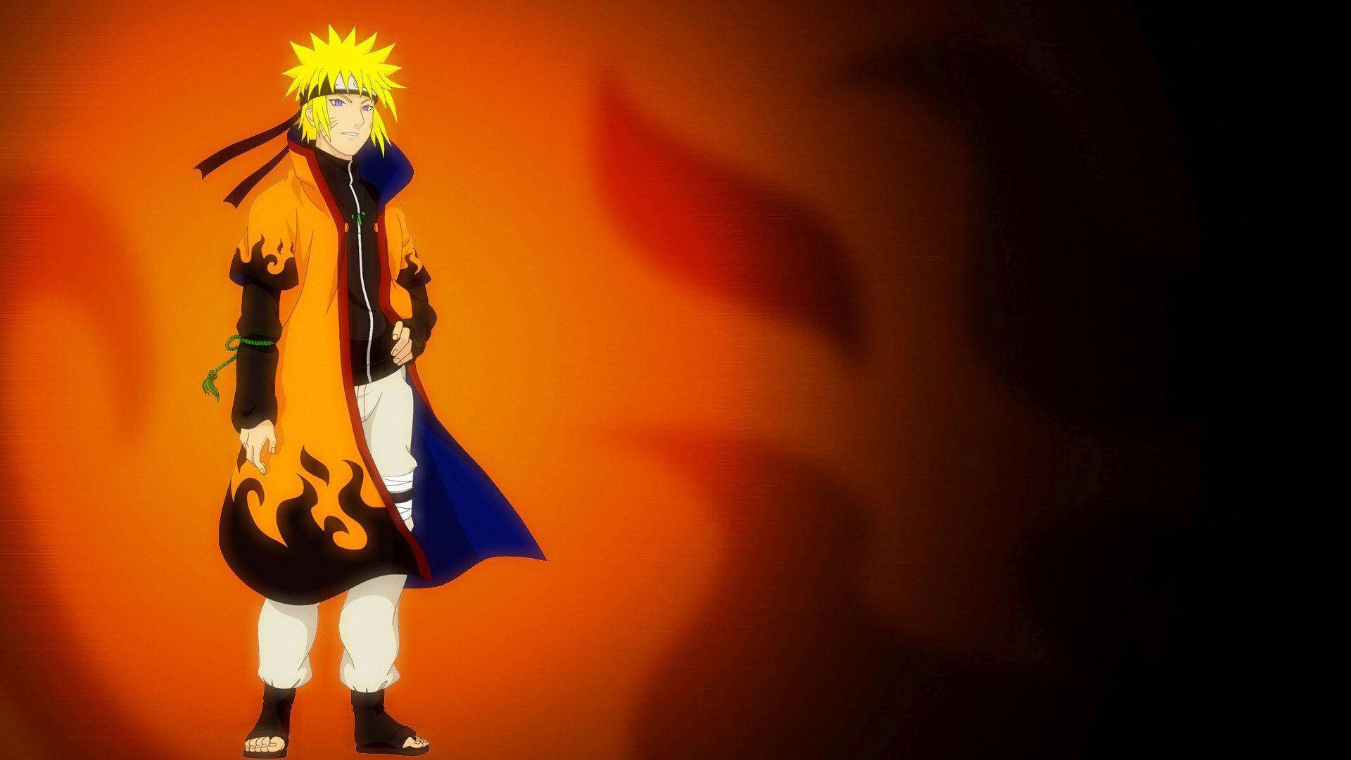 Minato Namikaze în picioare din Naruto PC Fundal