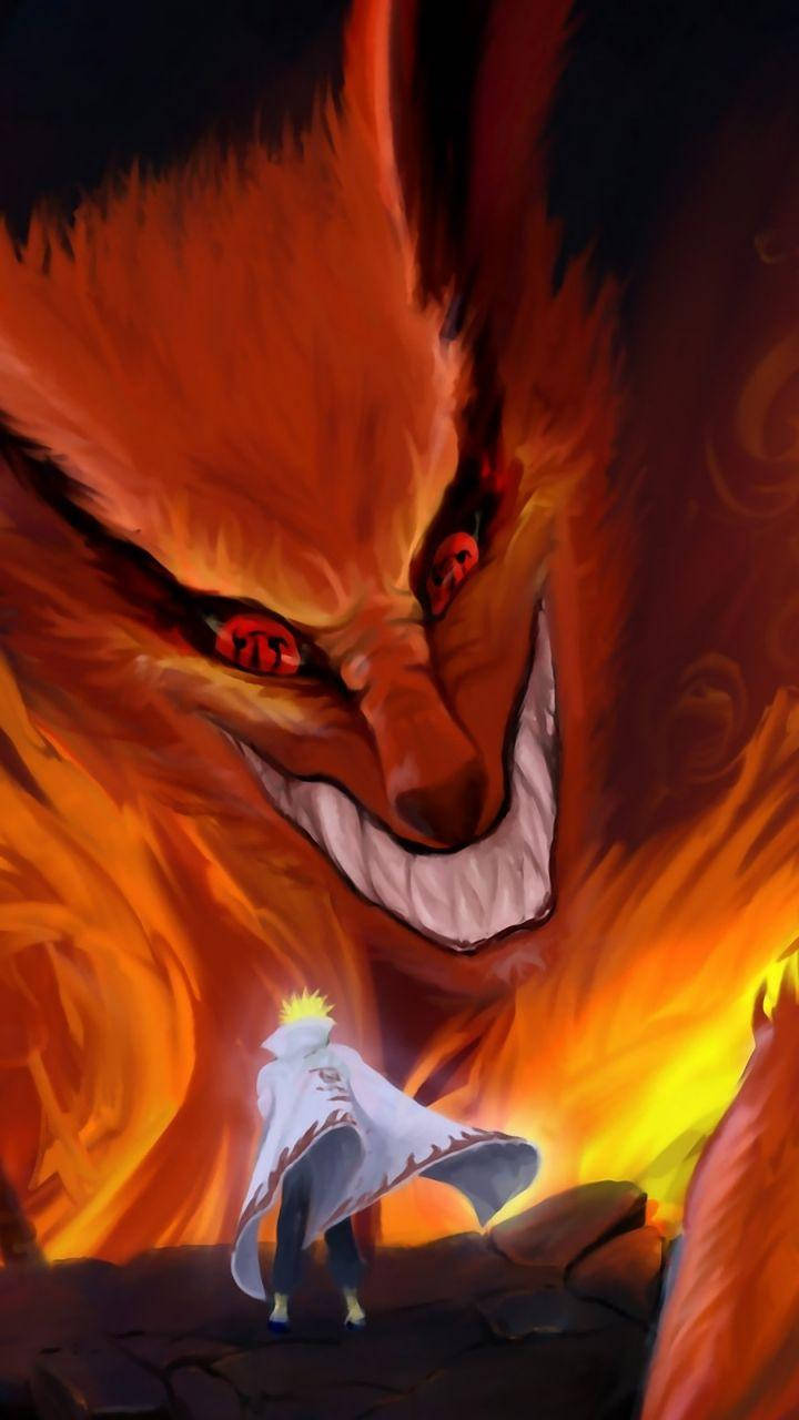 Minato și Kurama Naruto Telefon Fundal