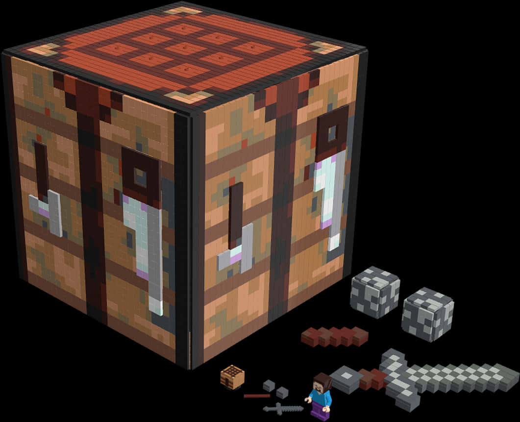 Minecraft: Masă de lucru și unelte Fundal