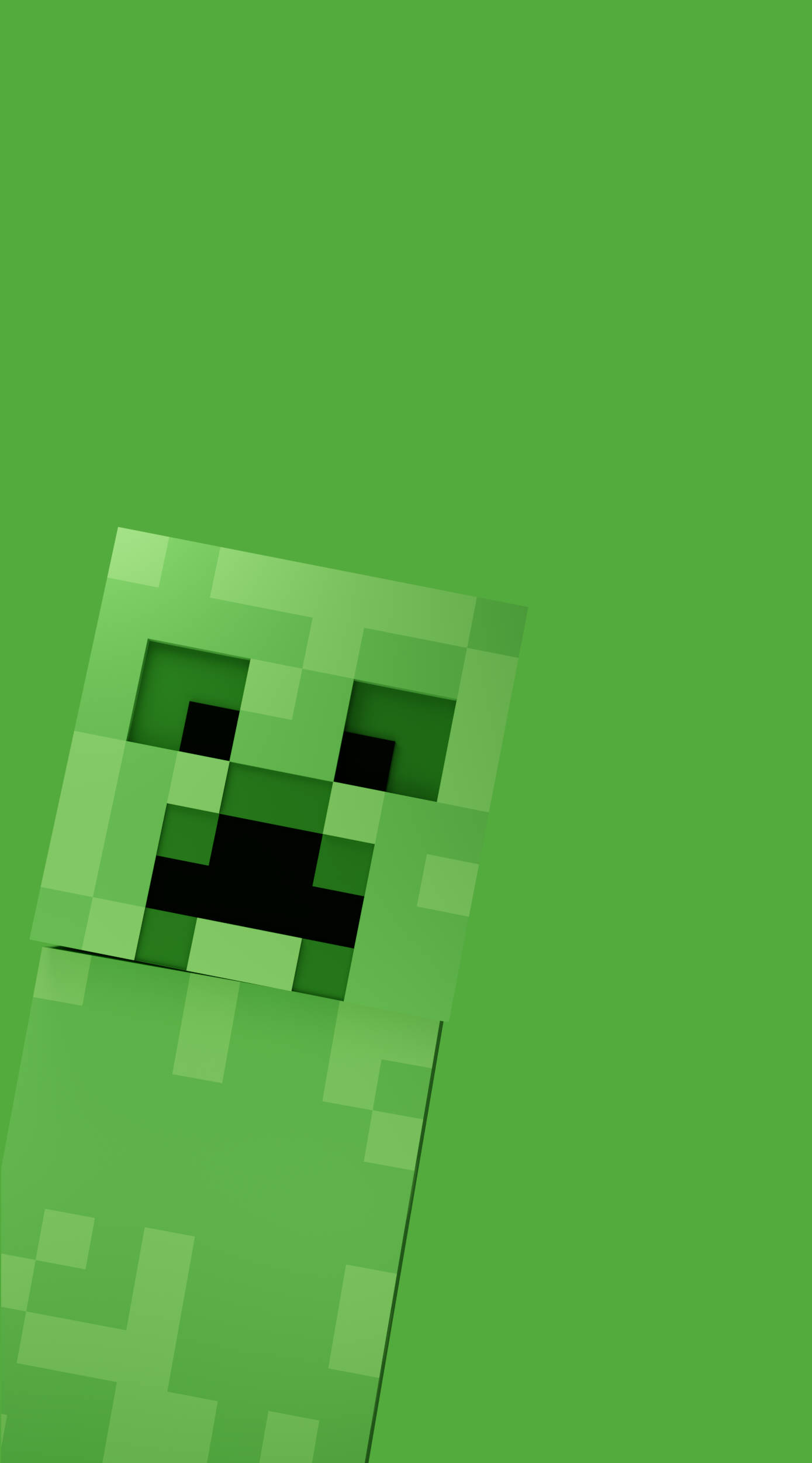 Minecraft Telefon Green Creeper Fundal