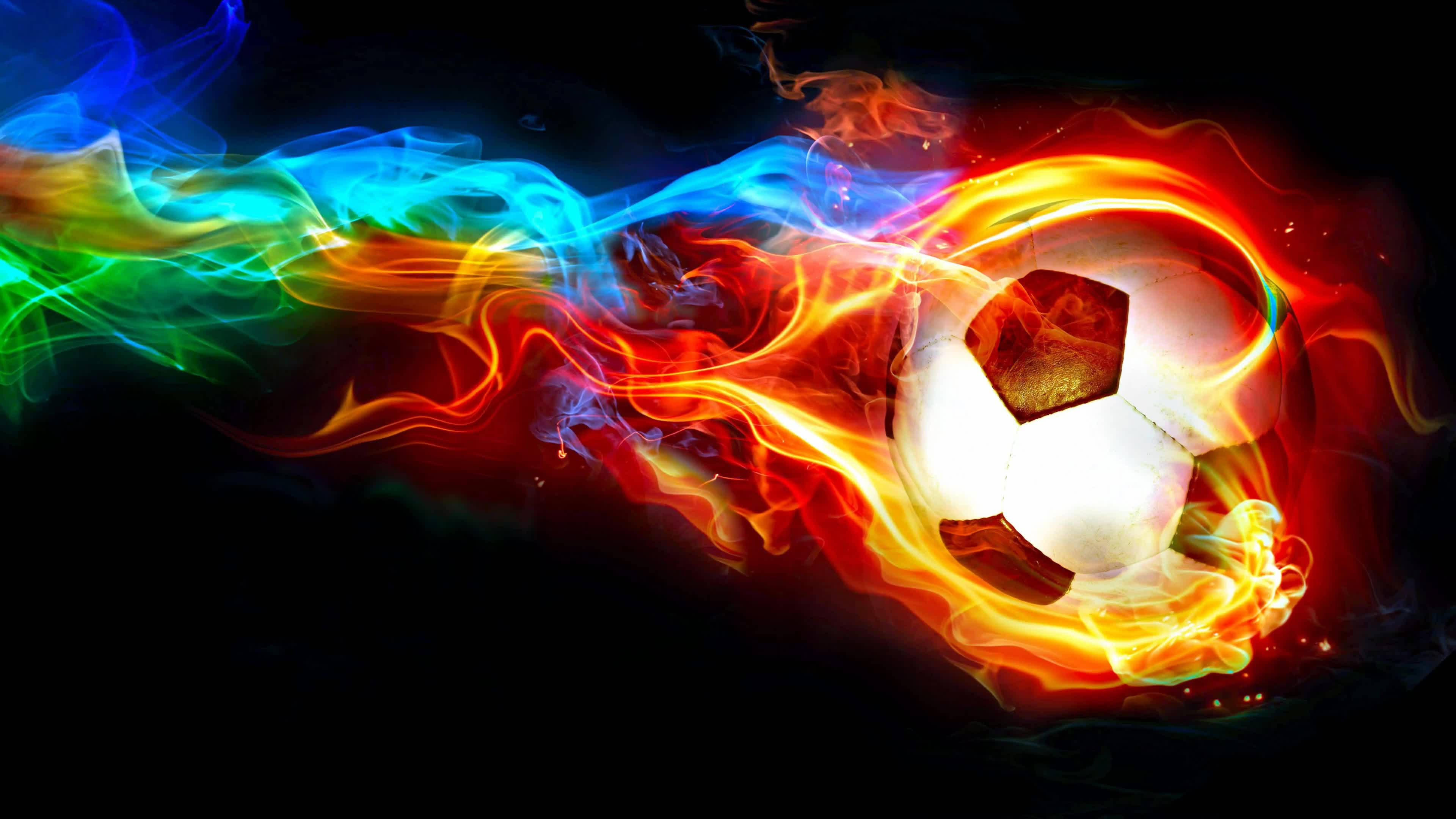 Minge de fotbal în mișcare 4K Fundal