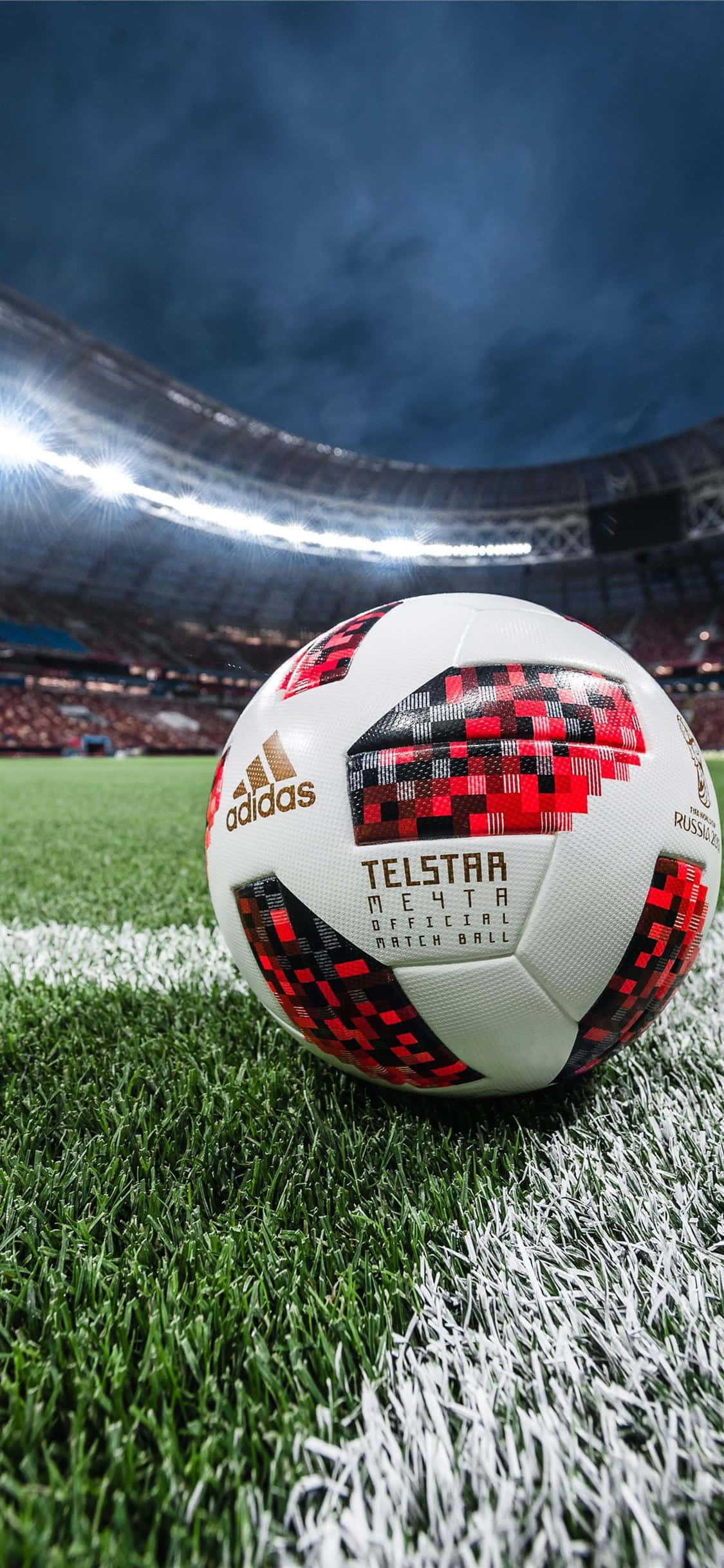 Minge de fotbal albă și roșie estetică Fundal
