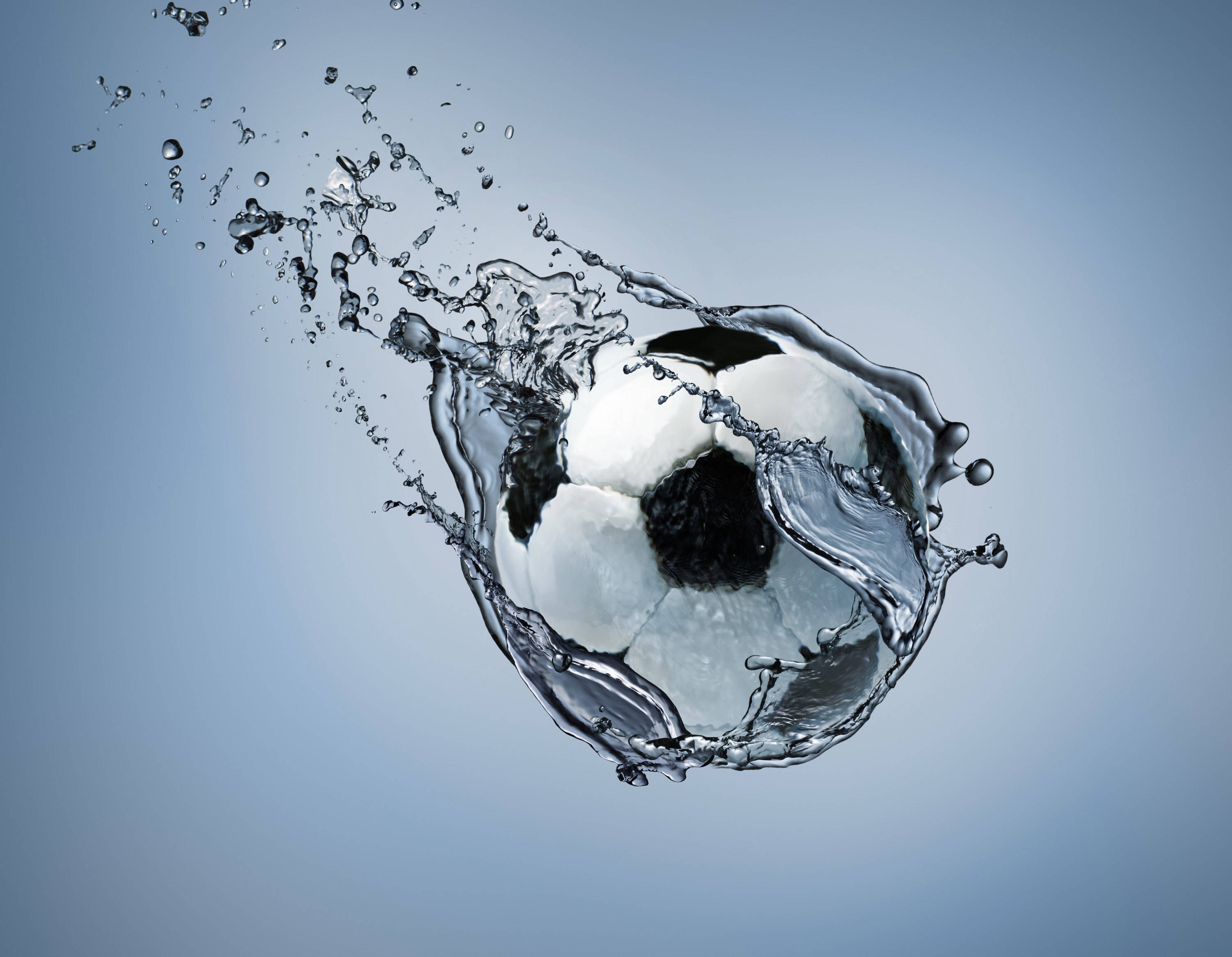 Minge de fotbal sub apă Fundal