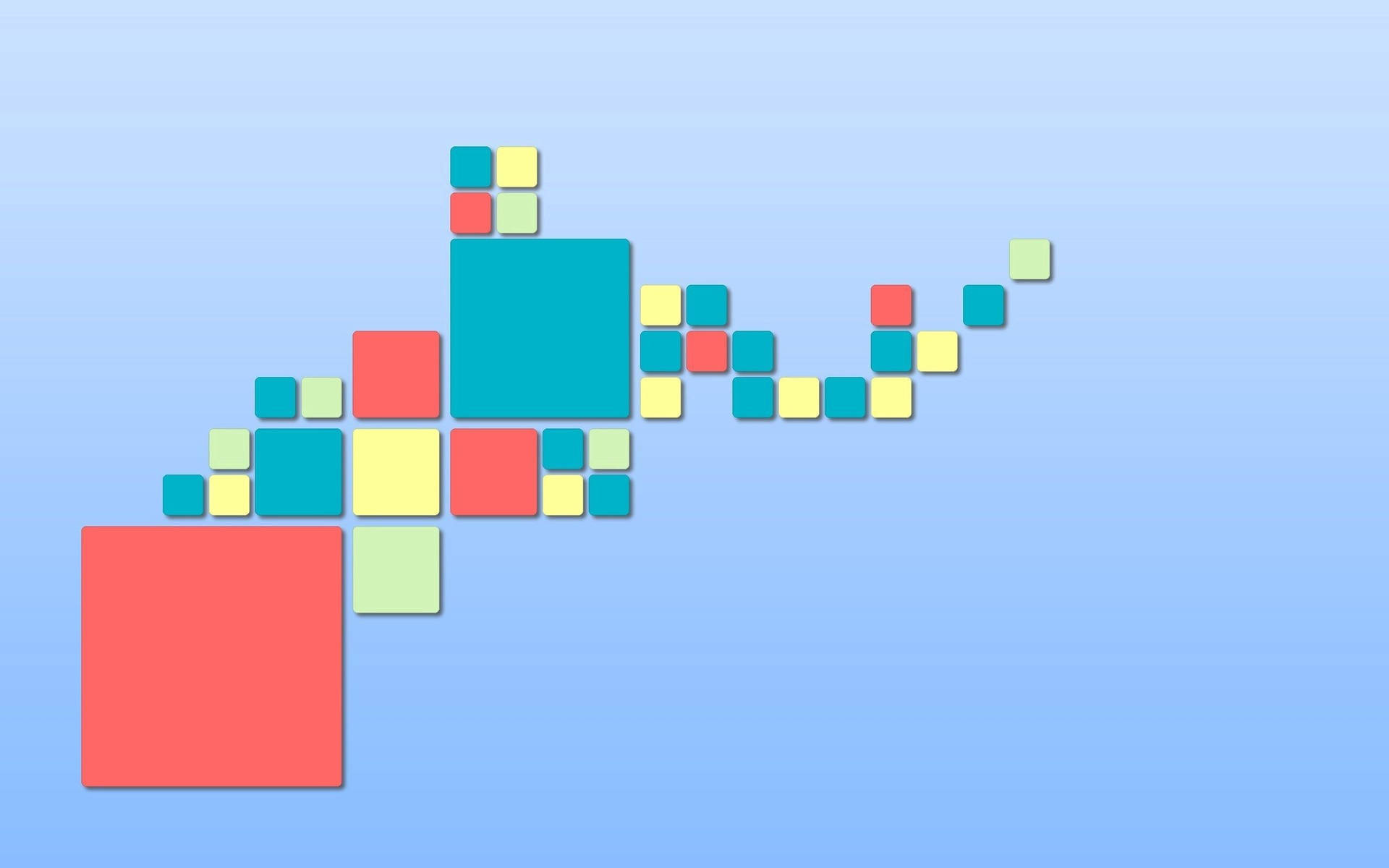 Tapet Pătrate Minimaliste Colorate — Minimalist Fundal